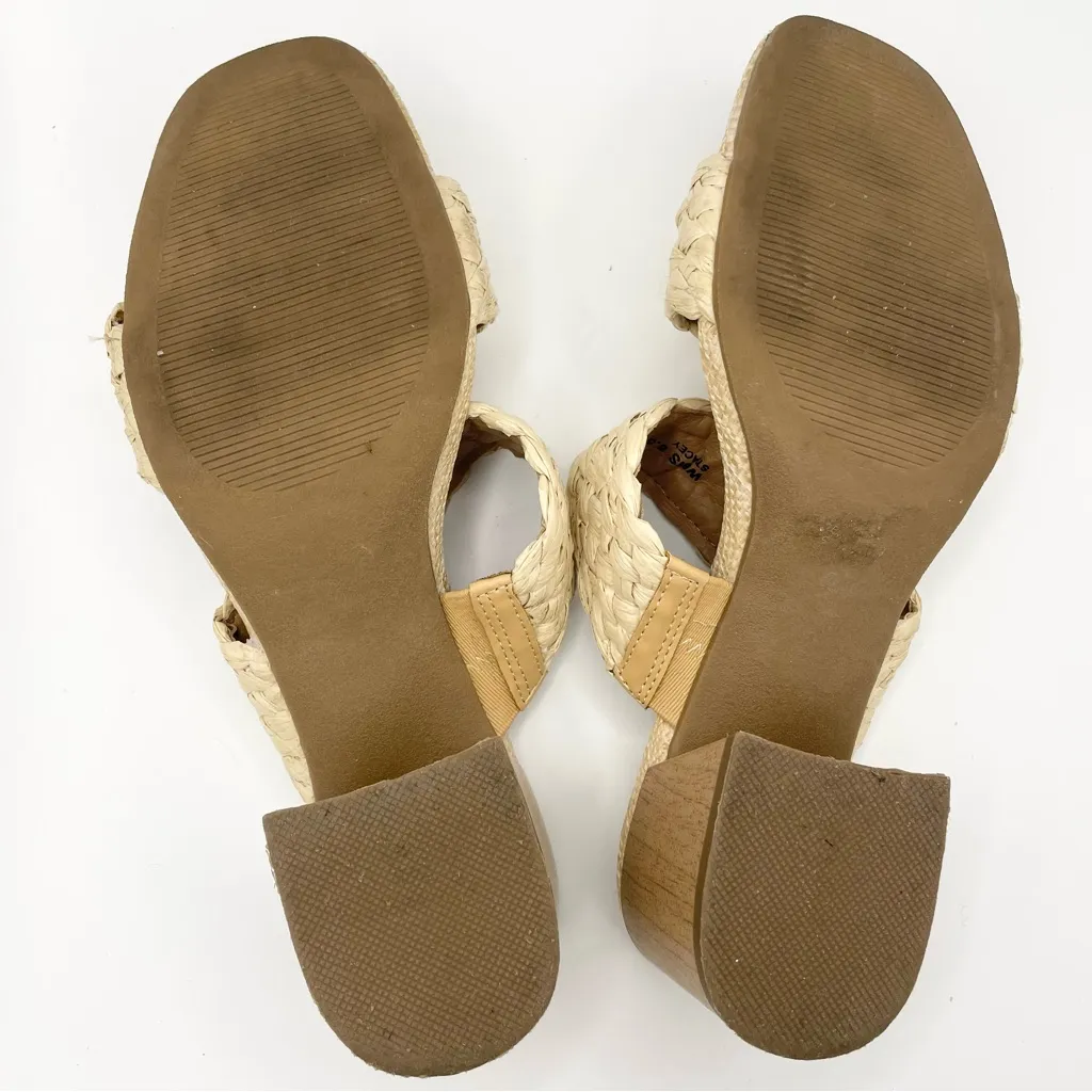 Dolce Vita Stacey braided block heel sandals women’s Size 8.5 Tan - Image 10