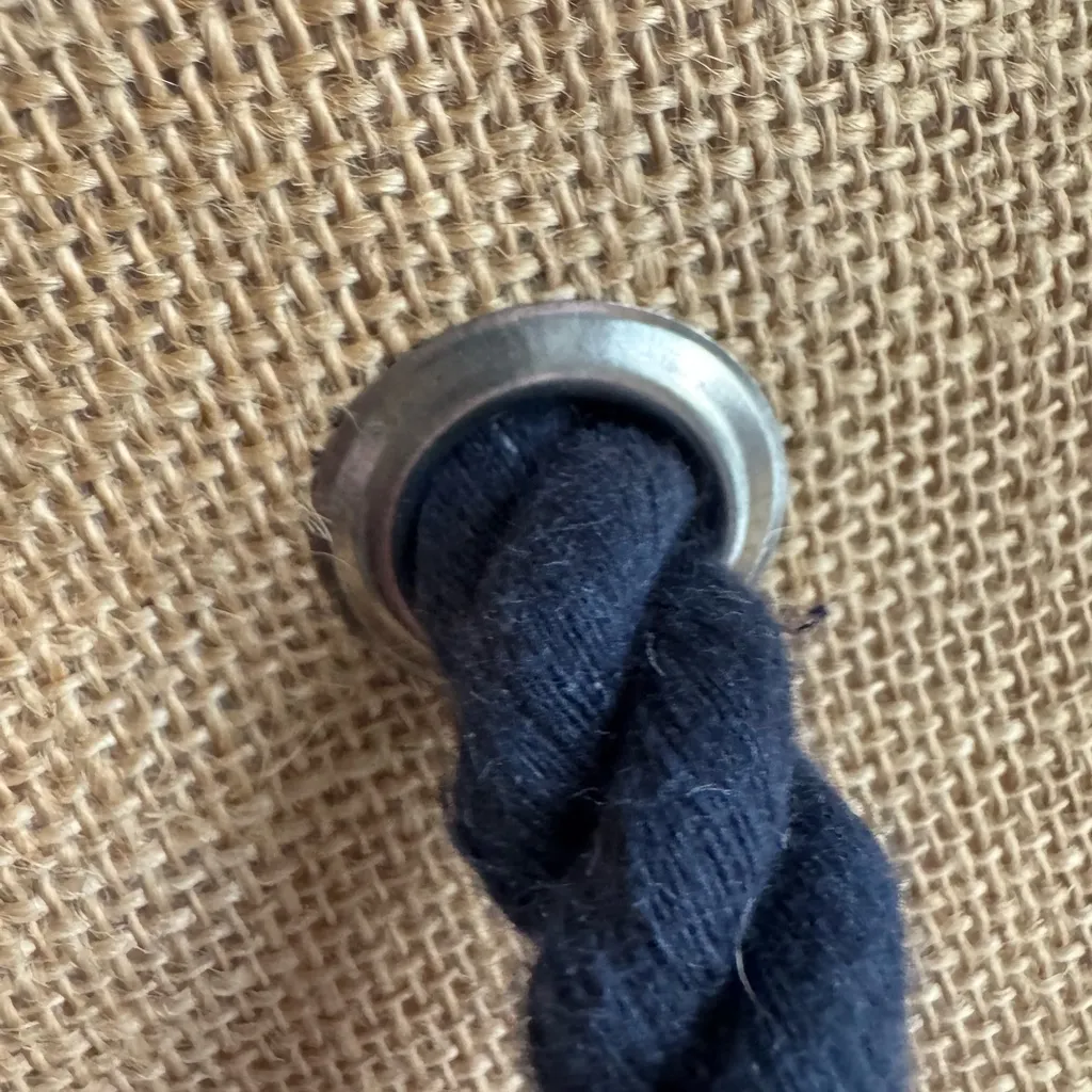 Oversized Jute Beach Tote Rope‎ Handles Appliqué Letters BEACH Market Bag Tan - Image 7