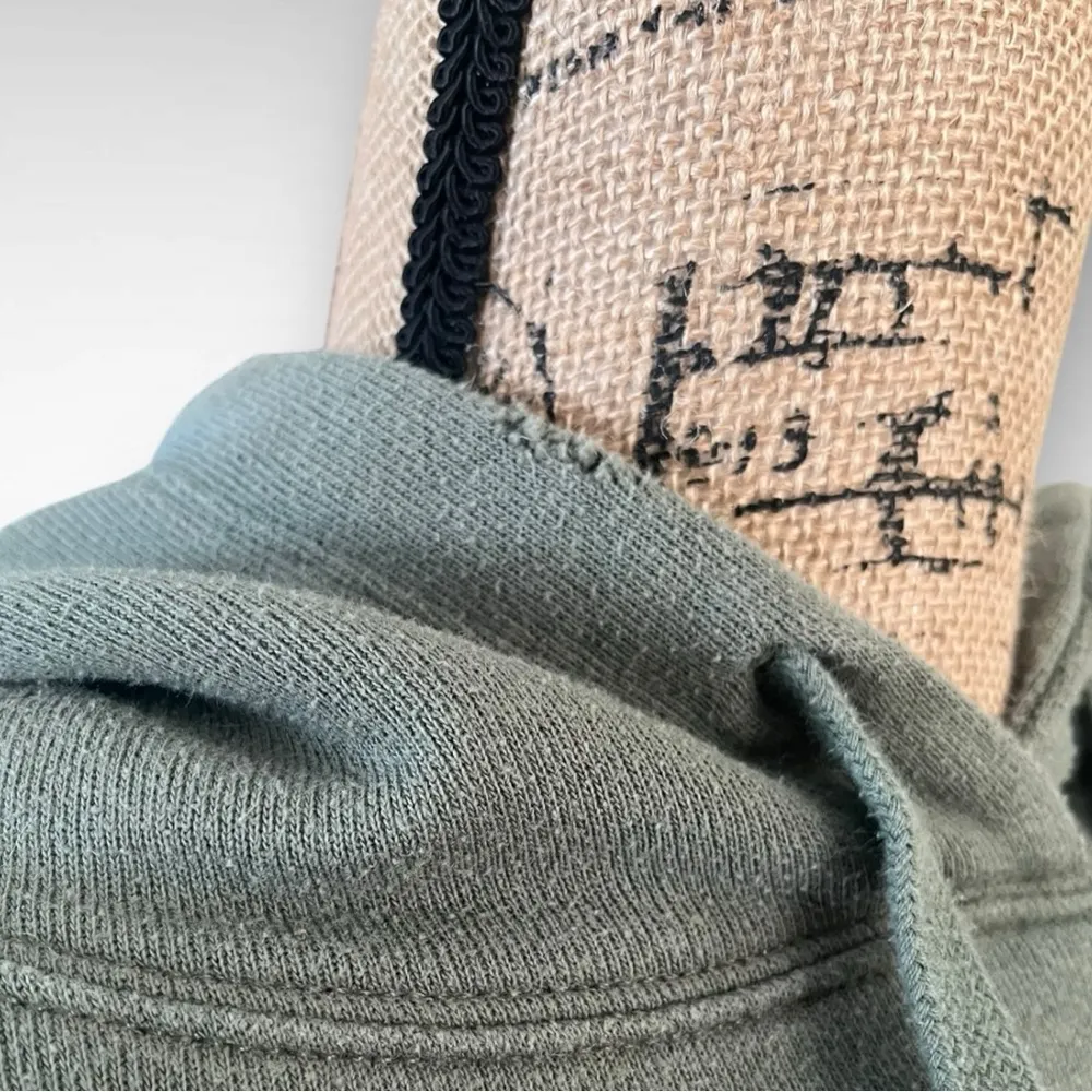 AERIE Women's Green Cropped Hooded Sweatshirt Medium‎ | GUC - Image 9