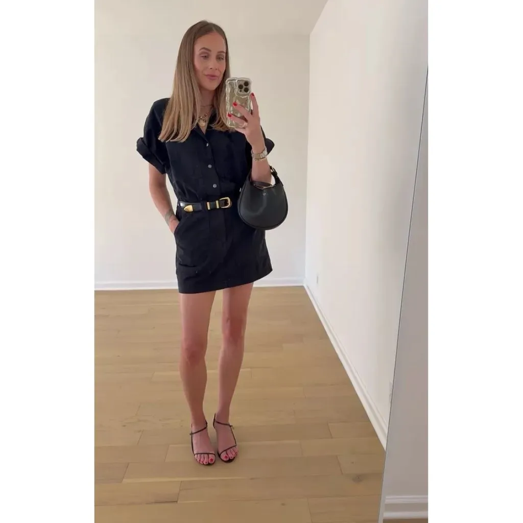 PISTOLA Tully Mini Dress in Fade To Black Size Medium - Image 3