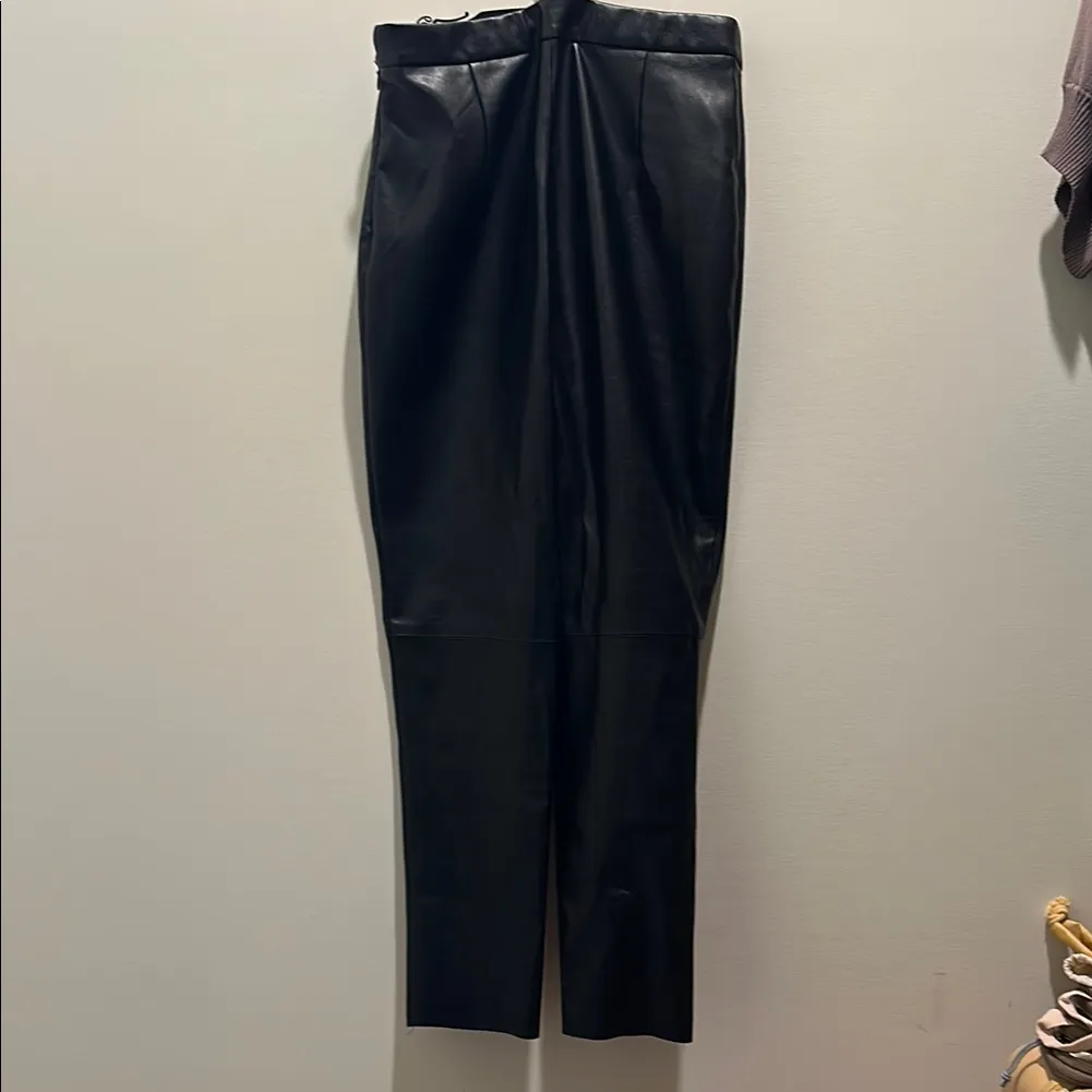Lulus  Black Leather Pants - Image 2