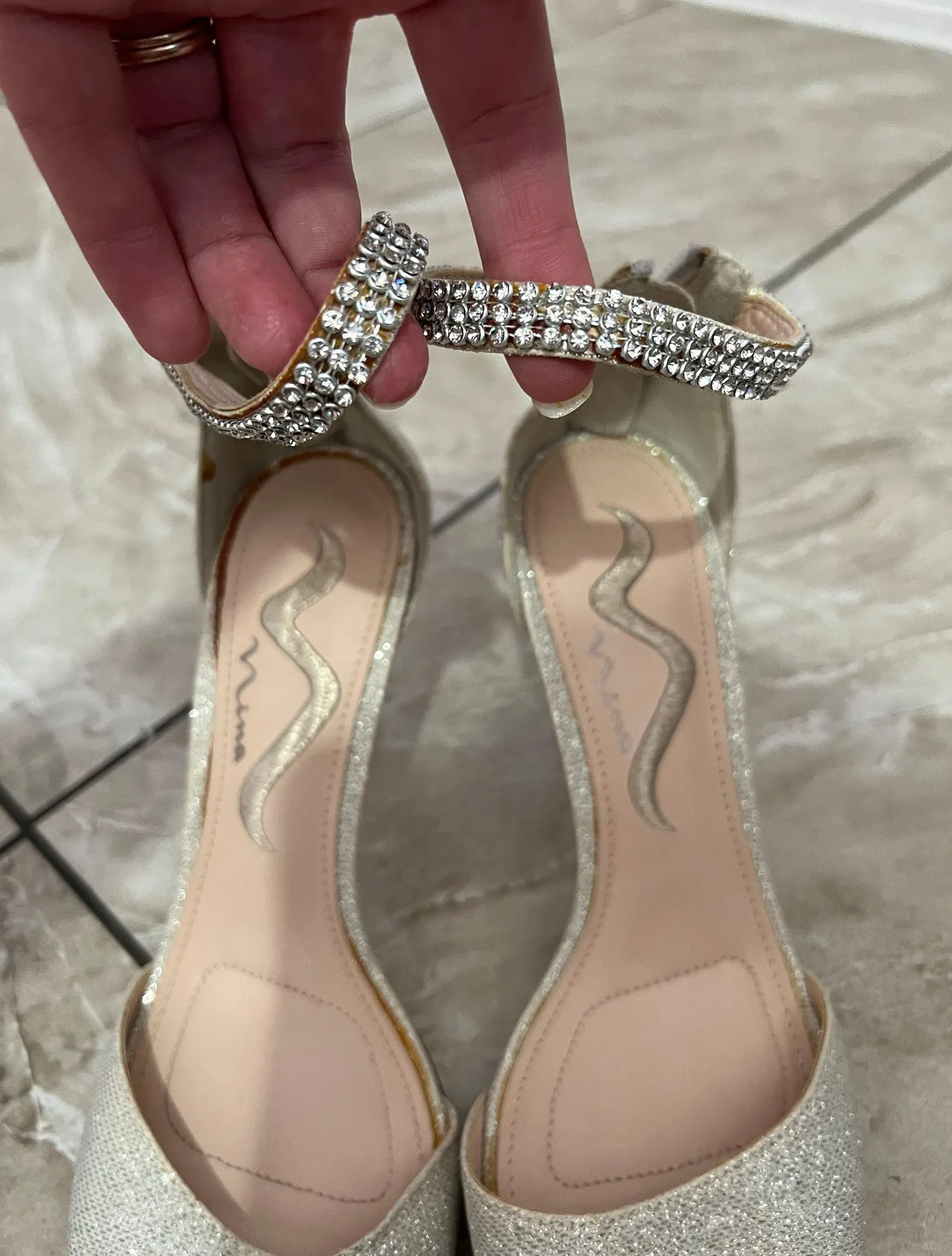 Rhinestone Strap Heels - Image 2
