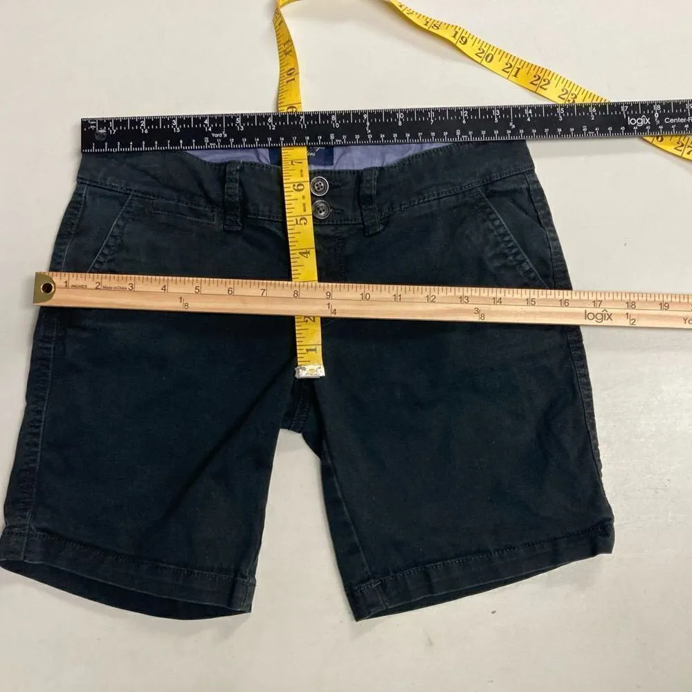 AMERICAN‎ EAGLE OUTFITTERS Women’s Bermuda Shorts Size 00 Blue Inseam 7” - Image 4