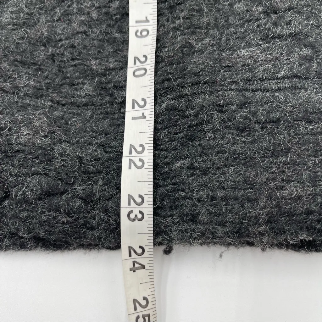 PrAna Size M Women’s Crestland Turtle Neck Sweater Charcoal Wool Blend Thick - Image 11