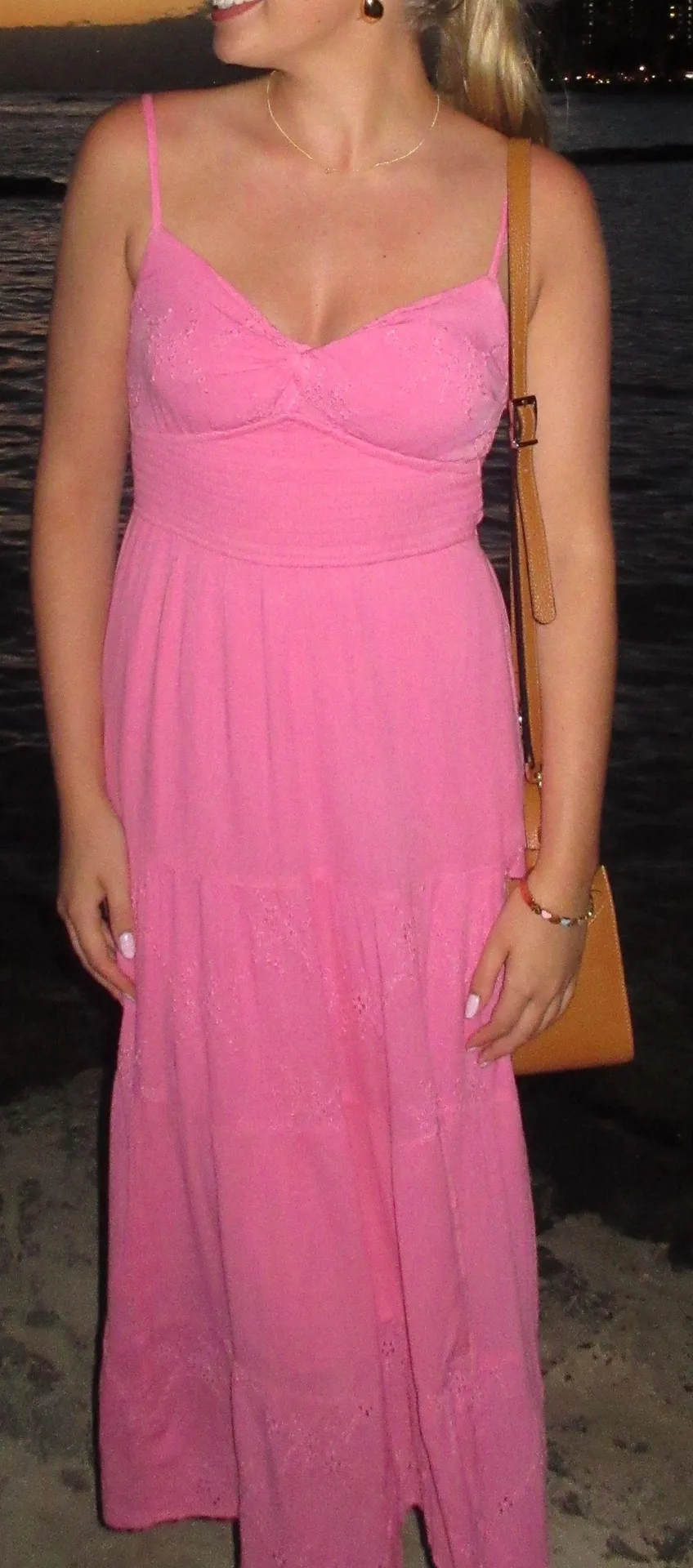 Hollister Pink Midi Dress - Image 2