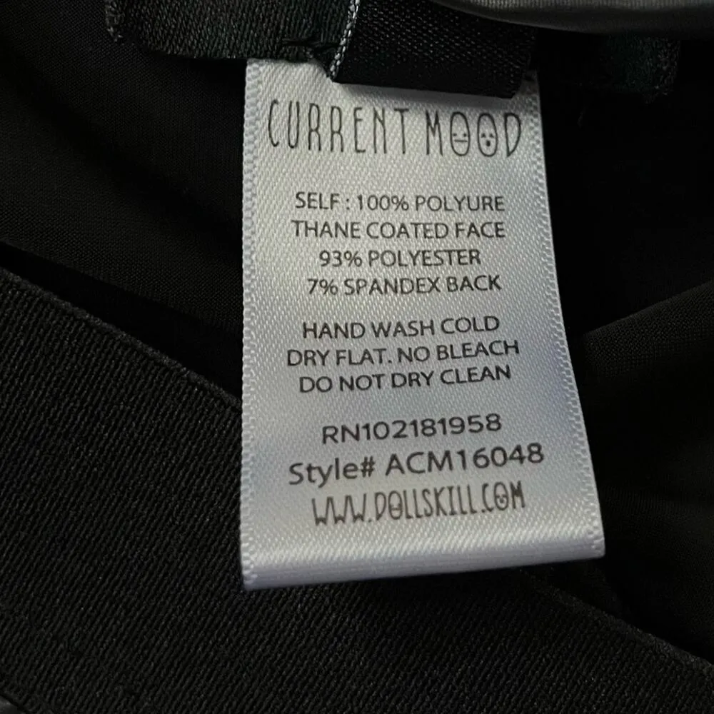 Dolls Kill X Current Mood Nancy Corset Skinny Pants Black Size XXL - Image 8