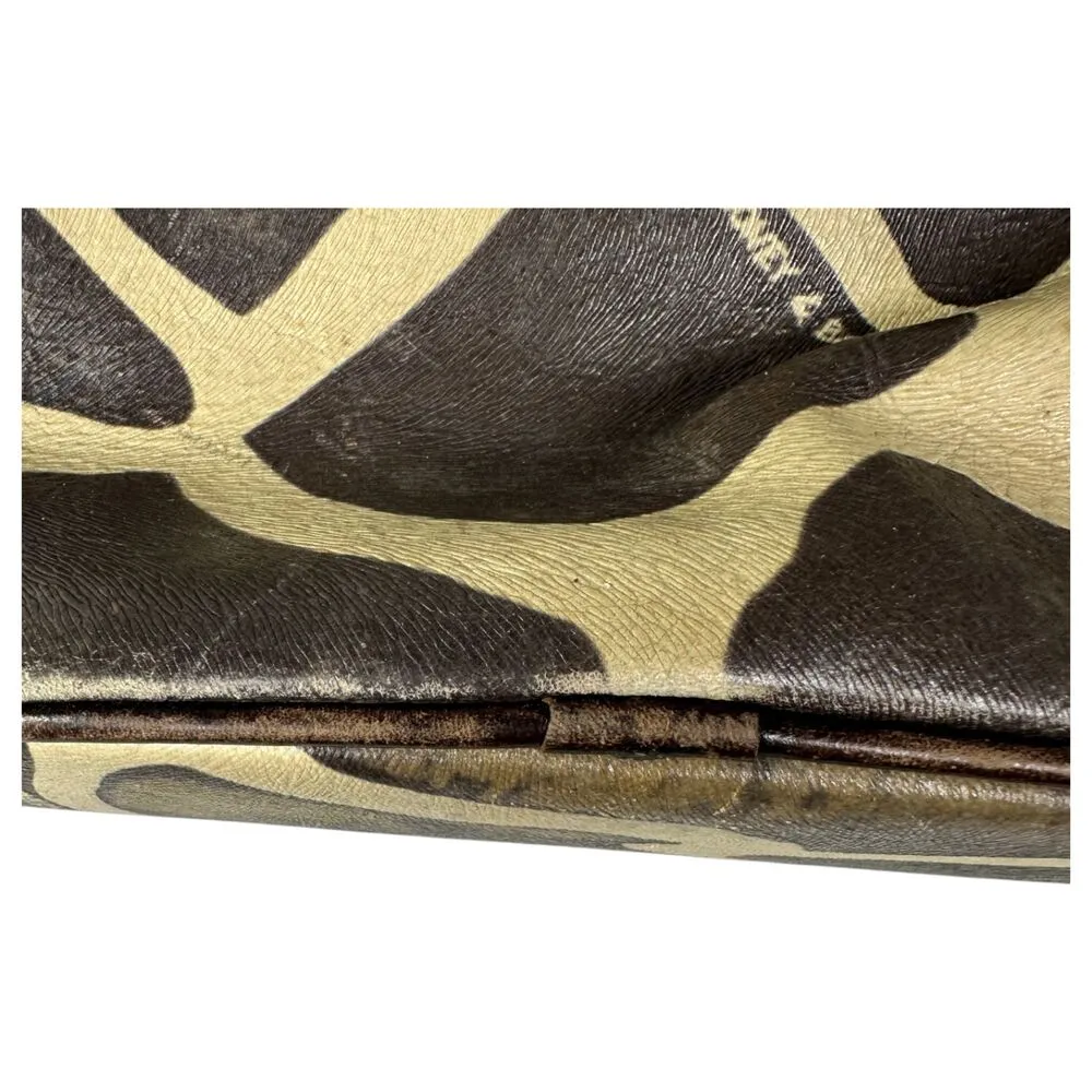 Dooney & Bourke Giraffe Print Belt Strap Shoulder Bag - Image 7