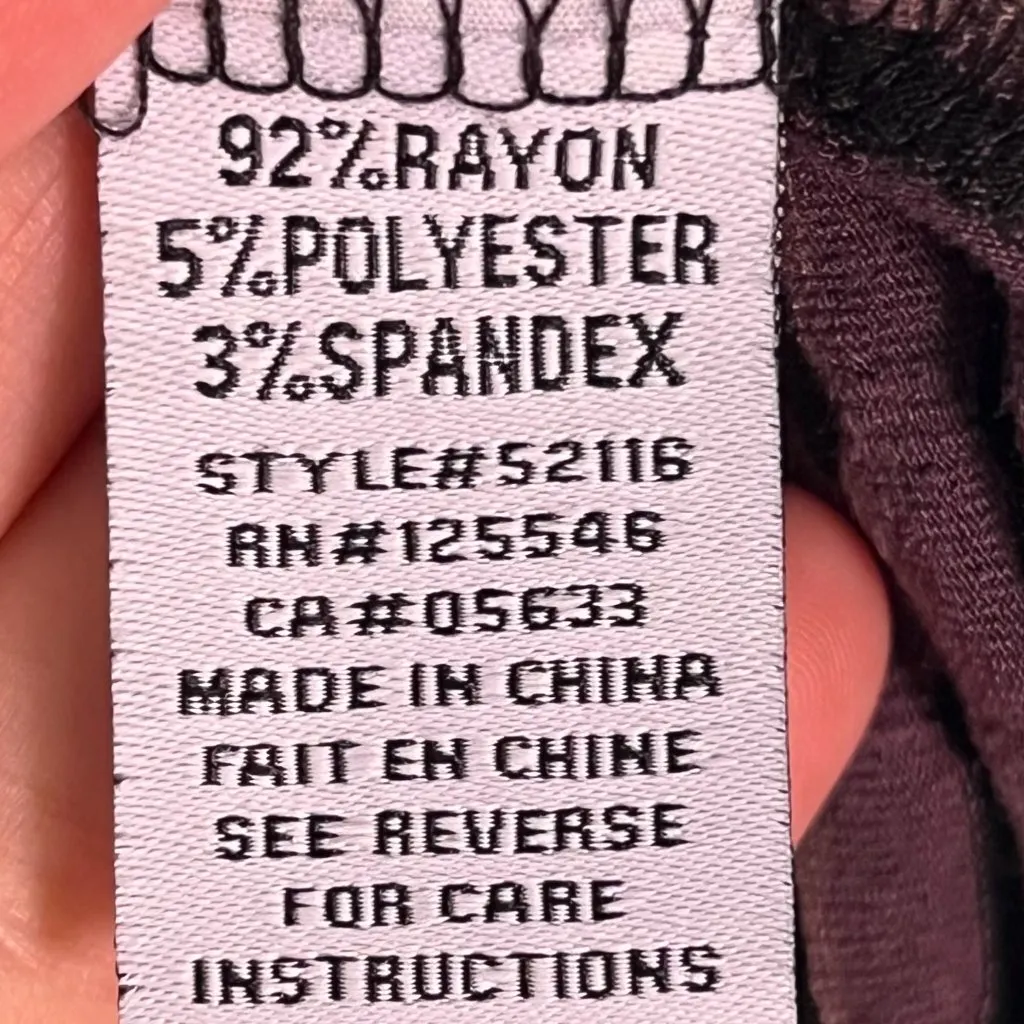 Habitat clothes to live in 3/4 sleeve asymmetric cowl neck tunic blouse medium - Image 9