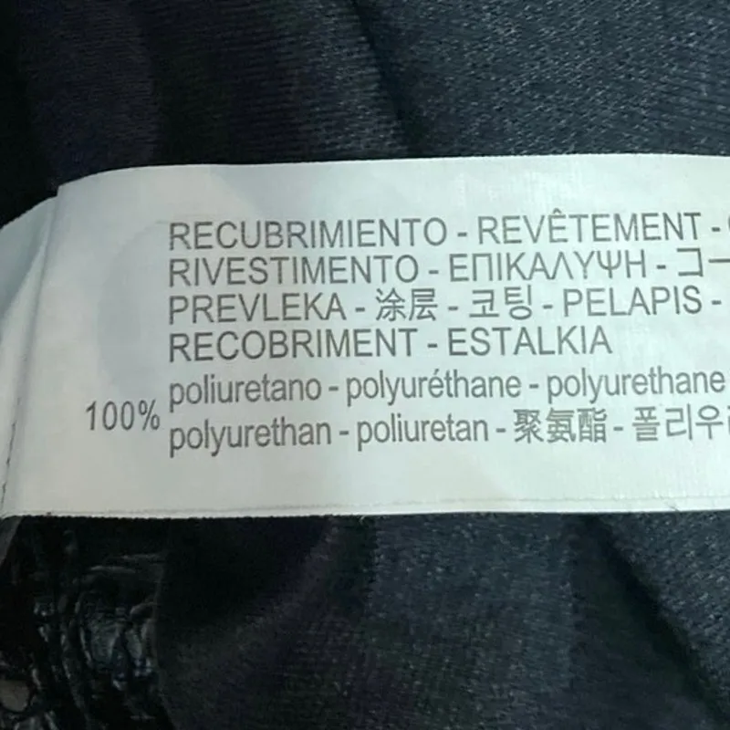 Zara Women's Black Faux Croc Leather Long Sleeve Button Up Coat Jacket Top Sz S - Image 4