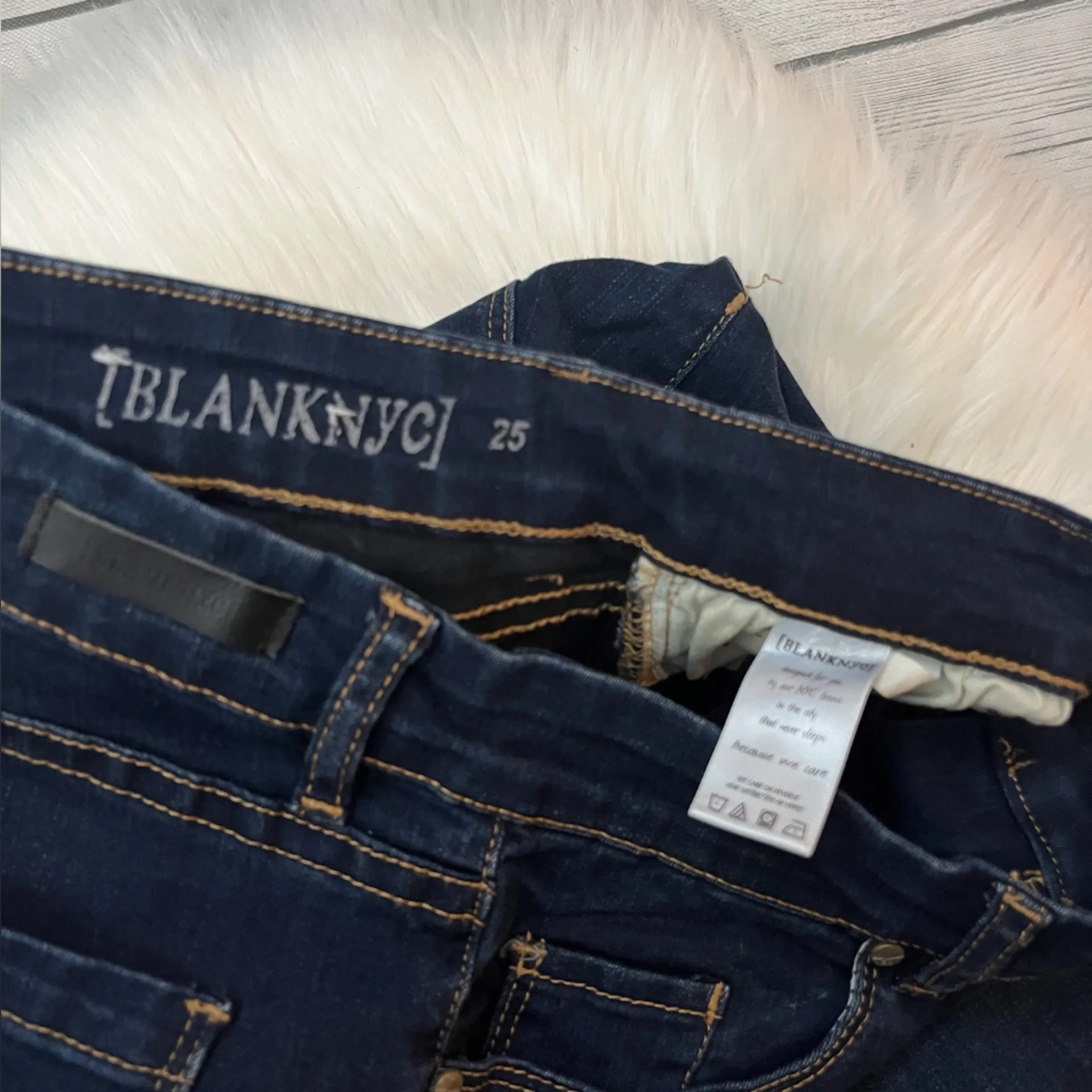 Blank NYC Dark Indigo Flare Jeans - Image 4