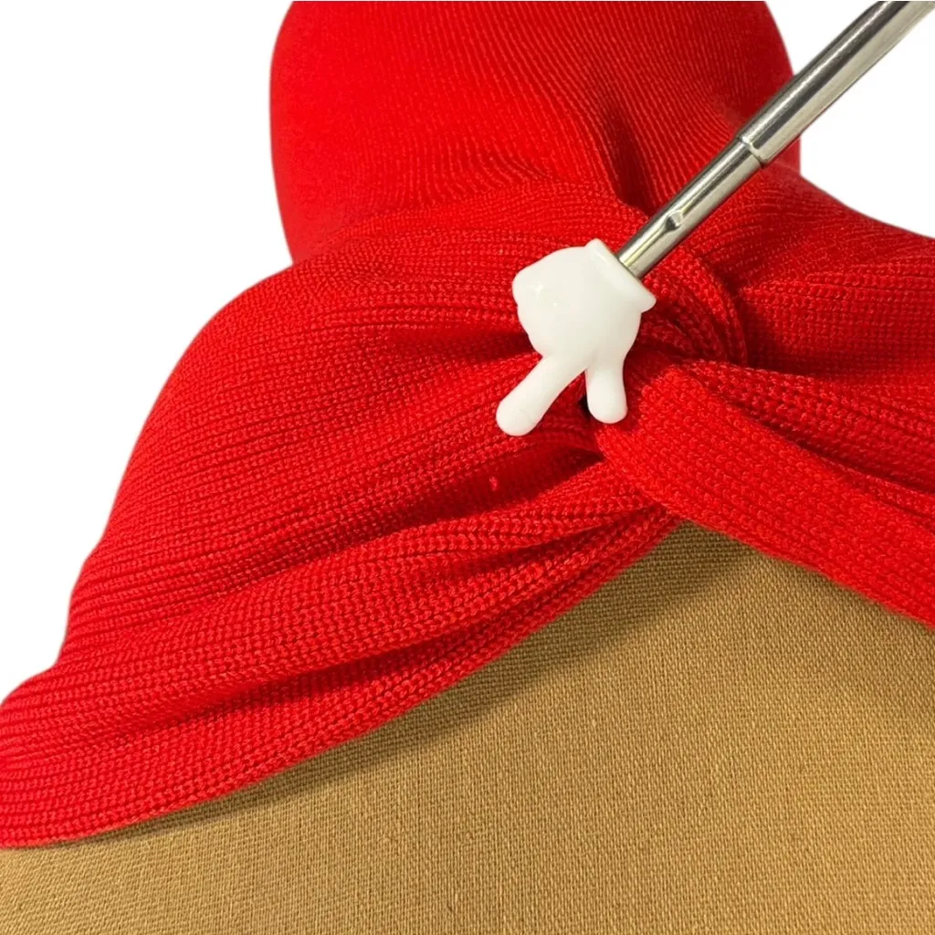 Red Knit Strapless Sweater Midi Dress Women’s Medium Bodycon Sexy Date Night - Image 10