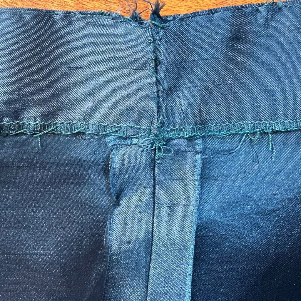 Jenny Yoo Collection Dress 0 Blue Empire‎ Tie Back V-Neck Pleated Above Knee - Image 10