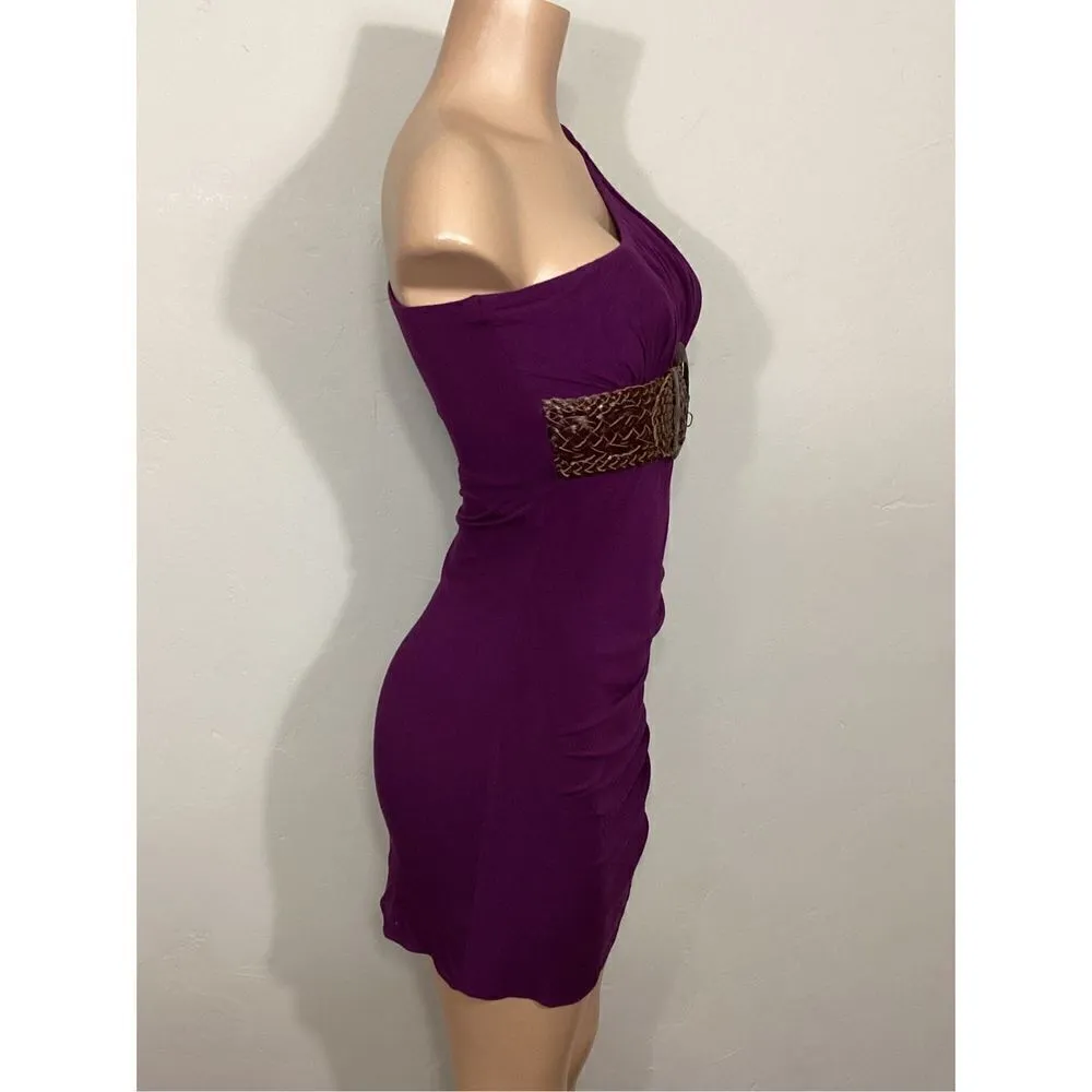New. SKY purple Grecian style dress with leather. Medium - Image 4