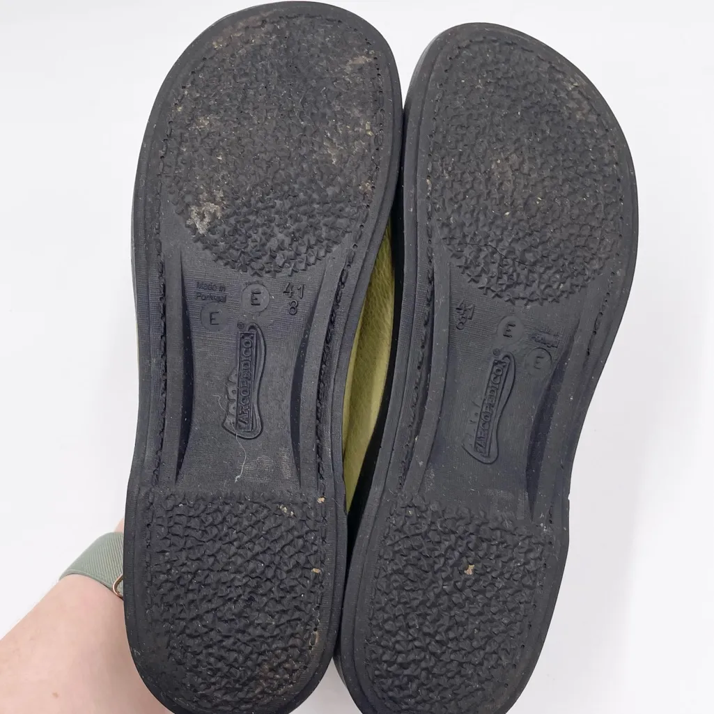 Arcopedico Women's Queen II Slip On Leather Shoes EU Size 41 Olive Green Comfort - Image 10