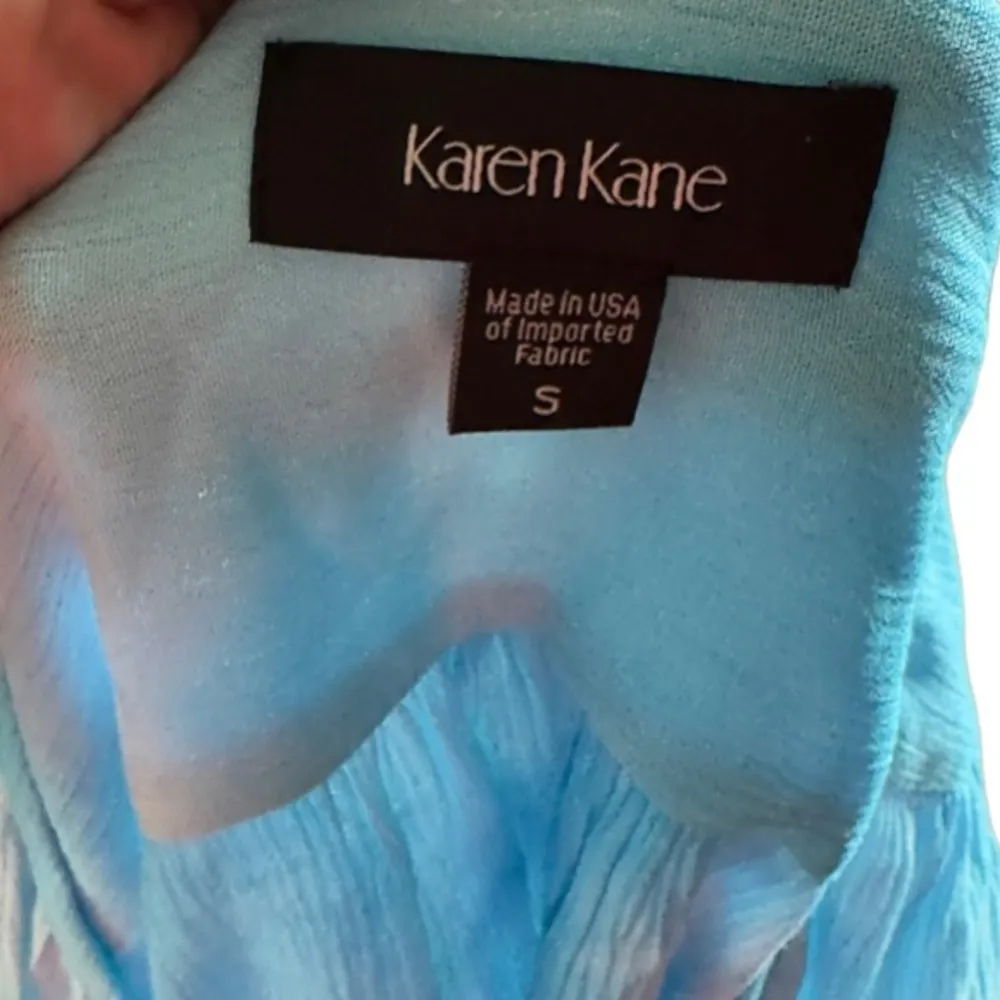 Karen Kane  Island Rhythm Blue Top nwt - Image 5