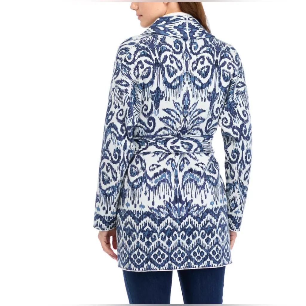 TOMMY BAHAMA Ikat Patterned Cardigan Sweater - Image 2