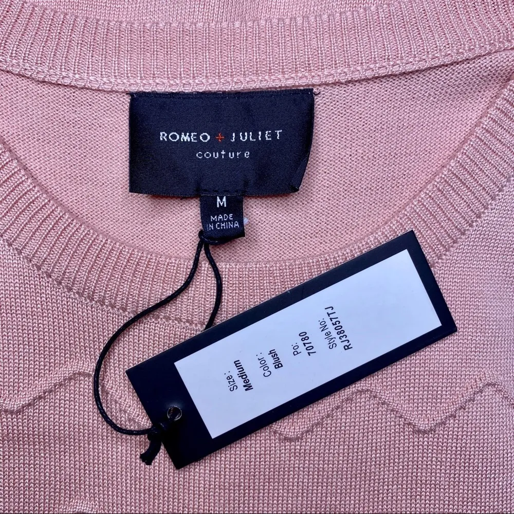 Romeo and Juliet Couture Pink Knit Fit & Flare Sweater Dress Nwt - Image 10