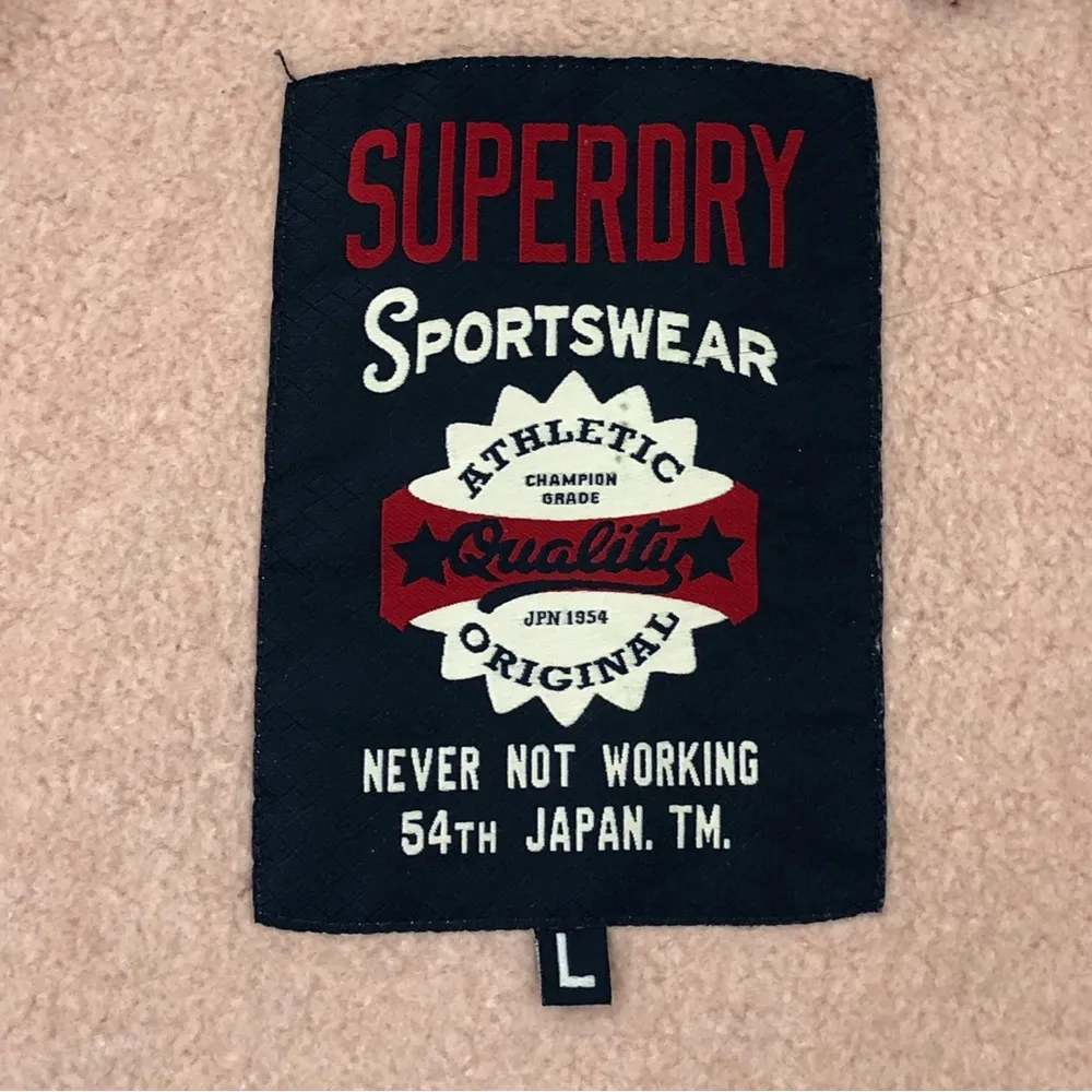 Superdry Midwest Parks Missouri USA Aria Applique Zip Hoodie Sweatshirt Womens L - Image 5