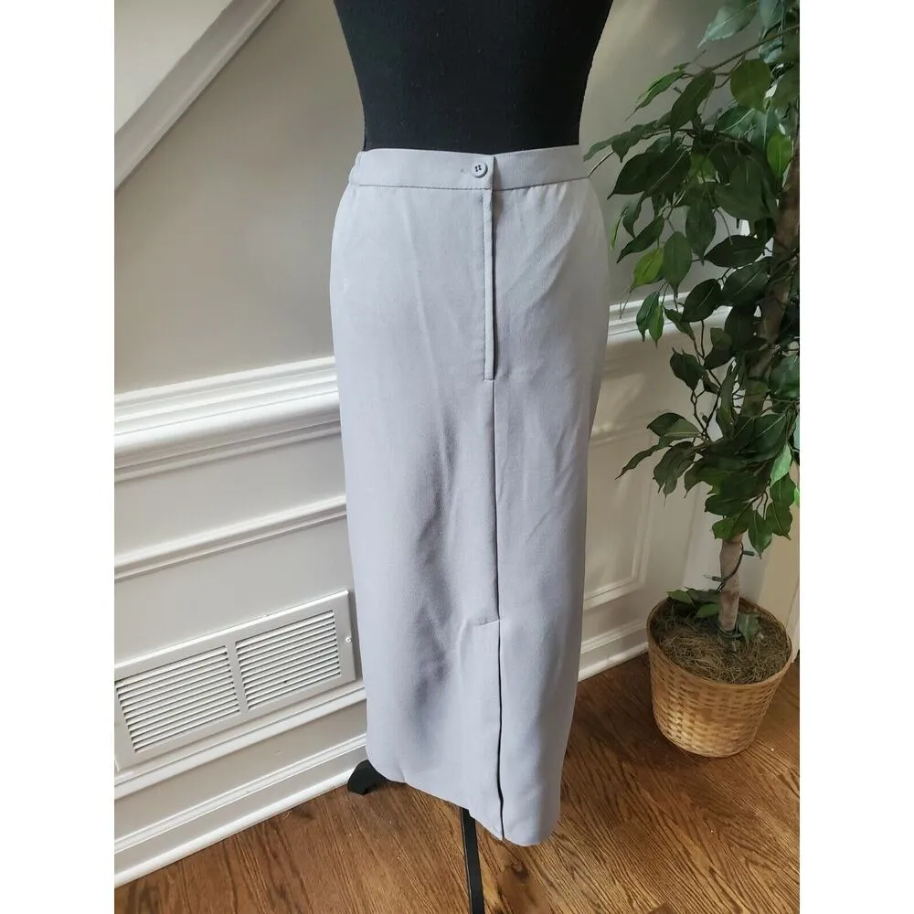 NWT Beumarc International Womens 100%Polyester 3 piece Blazer&Skirt Suits 18 Gray - Image 12