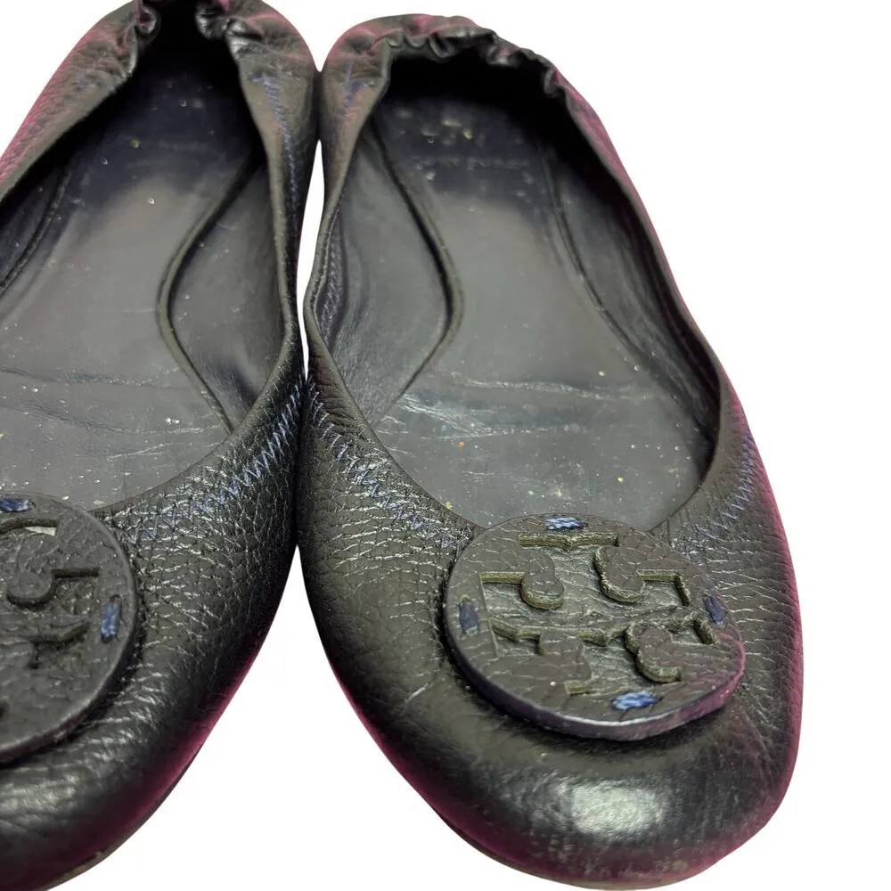 Tory Burch Black Minnie Traveler Ballet Flats Sz 6.5 - Image 4