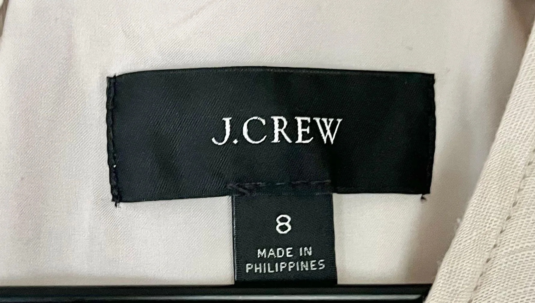 J. Crew Linen Cupro Blend Ruffle Sleeve Dress Pockets Cream Ivory Women’s Size 8 - Image 5