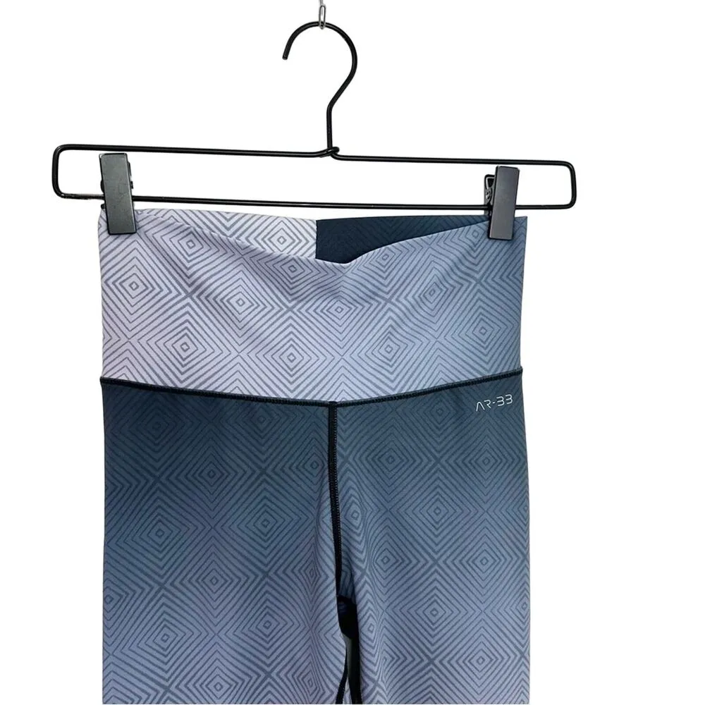 AR33 x Carbon 38 Alpha High Waist Ocean Fade Leggings size XS Athletic Blue - Image 6