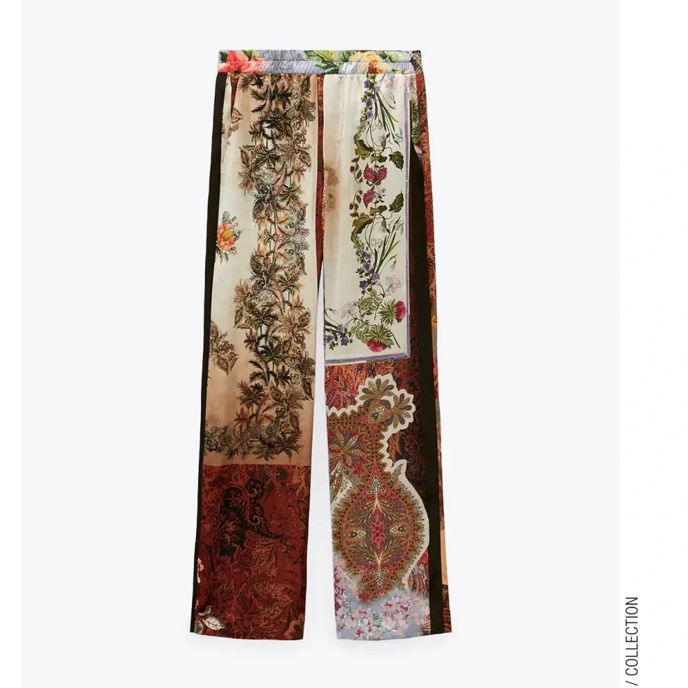 LAST ONE🔥Bloggers Fav| ZARA NWT Patchwork Printed Pants - Image 11