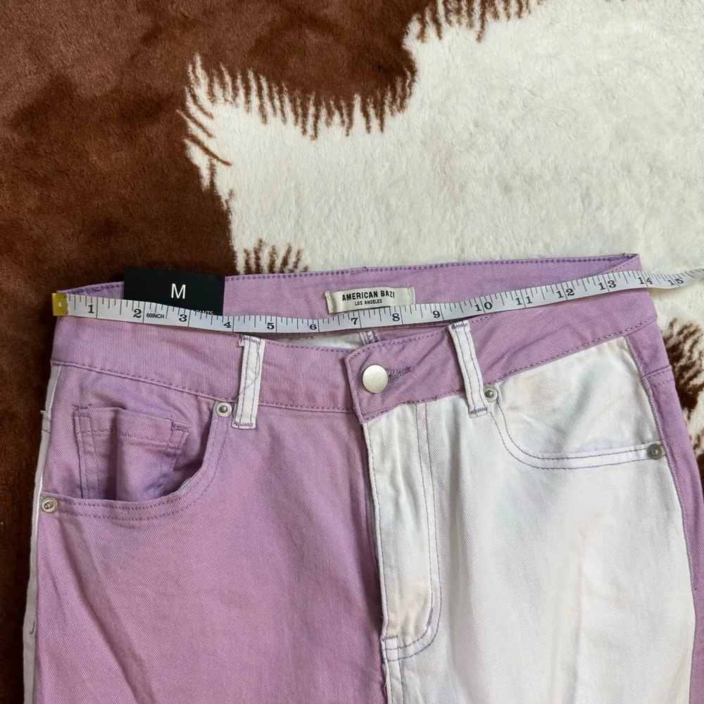 NWT American Bazi Colorblock Flare Jeans - Image 5