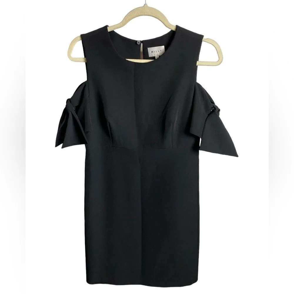 #700 MILLY Bow Sleeve Mod Mini Dress - Image 3