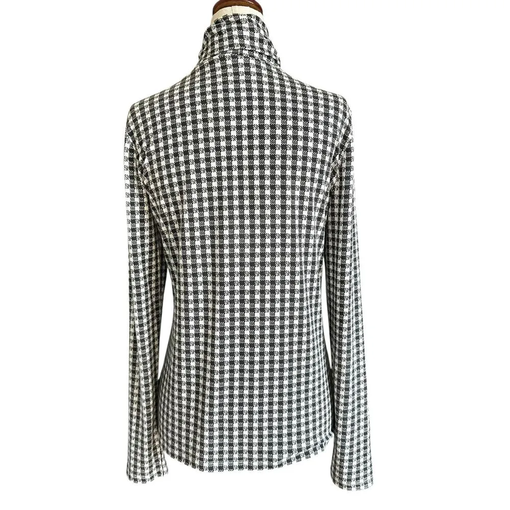 Talbots Gray/White Therma Warmth Turtleneck Shirt Women Size XS | 49-51 - Image 2