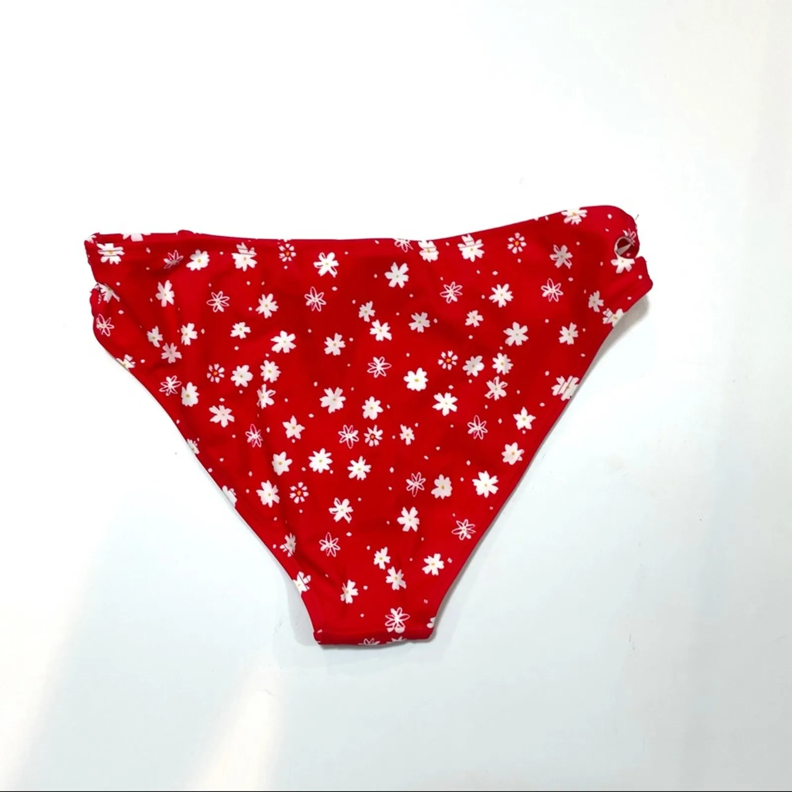California Waves red strappy bikini swim bottom - Image 6