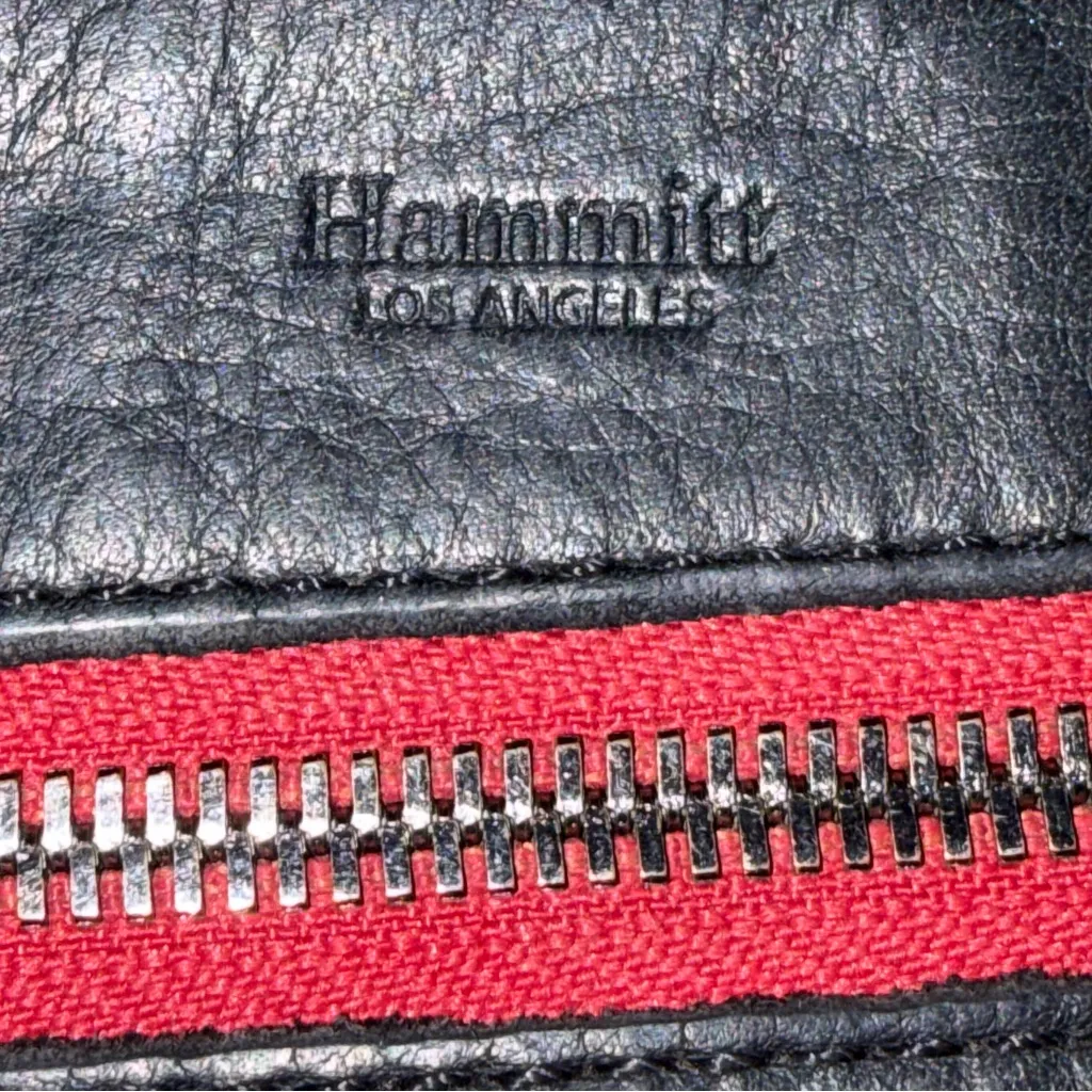 Hammitt Black & Gunmetal Leather Nash Small Crossbody Purse Bag Shoulder Bag - Image 15