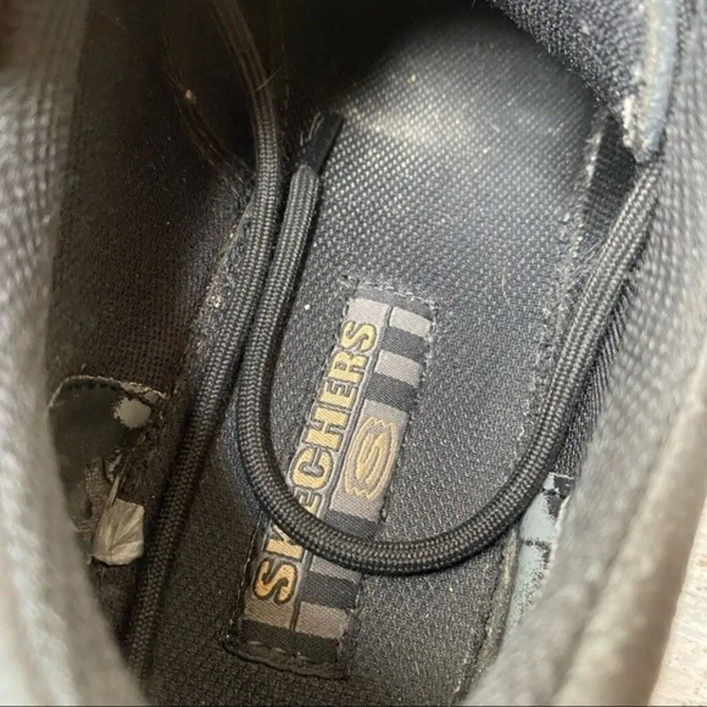 Vintage 90s 1990s Skechers Black leather Platform Shoes  
Size 11 - Image 9