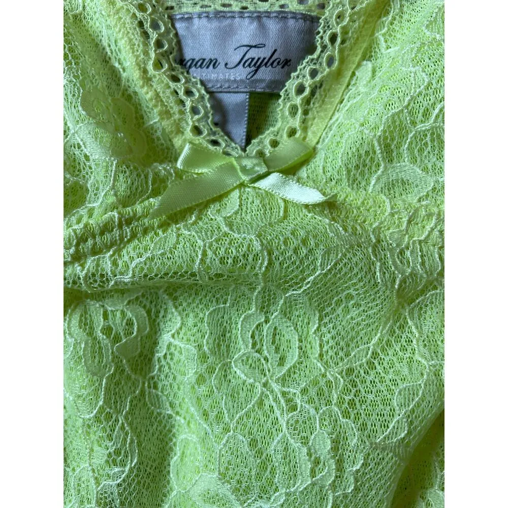 Intimates Yellow Lace Nightie Lingerie Gown Large - Image 2