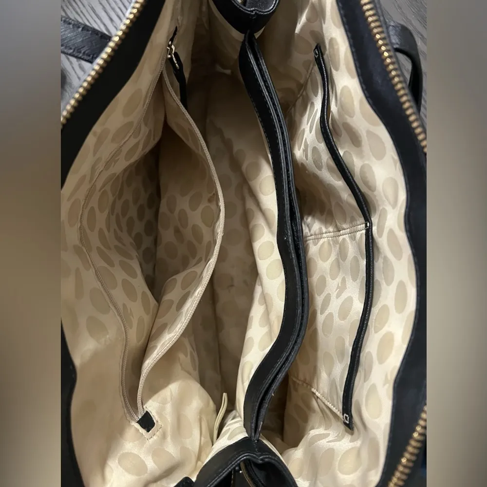 Kate Spade Patterson Drive Large Dome Satchel Black Leather Handbag Purse - Image 5