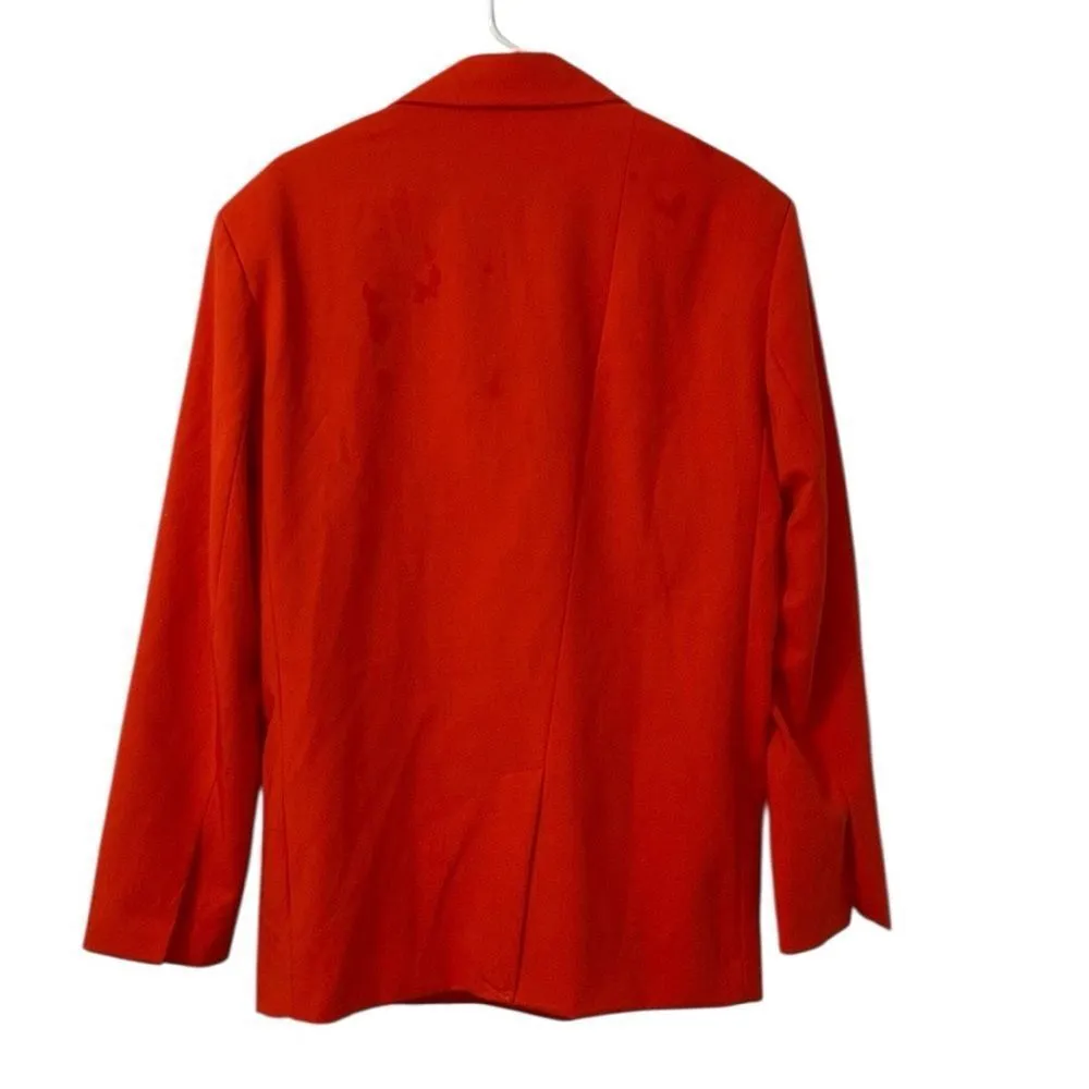 Zara Orange Oversized Wrap Blazer(Size XS/S) - Image 3