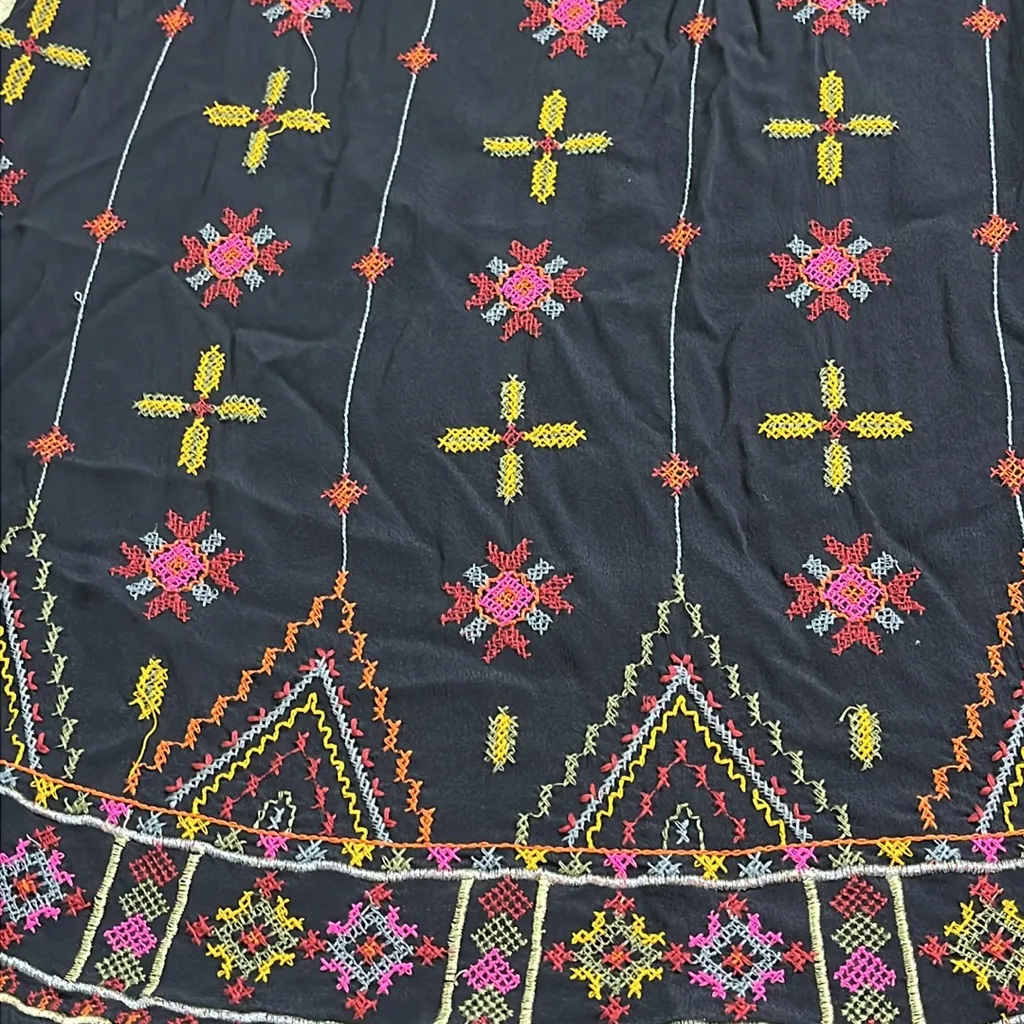 Monsoon Embroidered tunic dress in lenzing ecovero blue, size small - Image 14