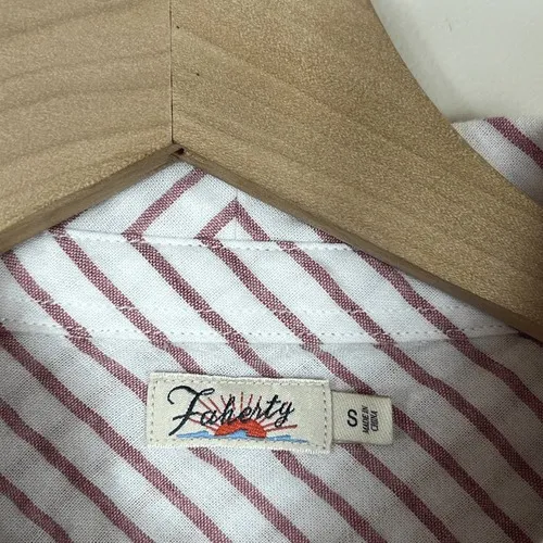 Faherty Women's Shirt Stripe Button Down Long Sleeve Shirt - Image 3