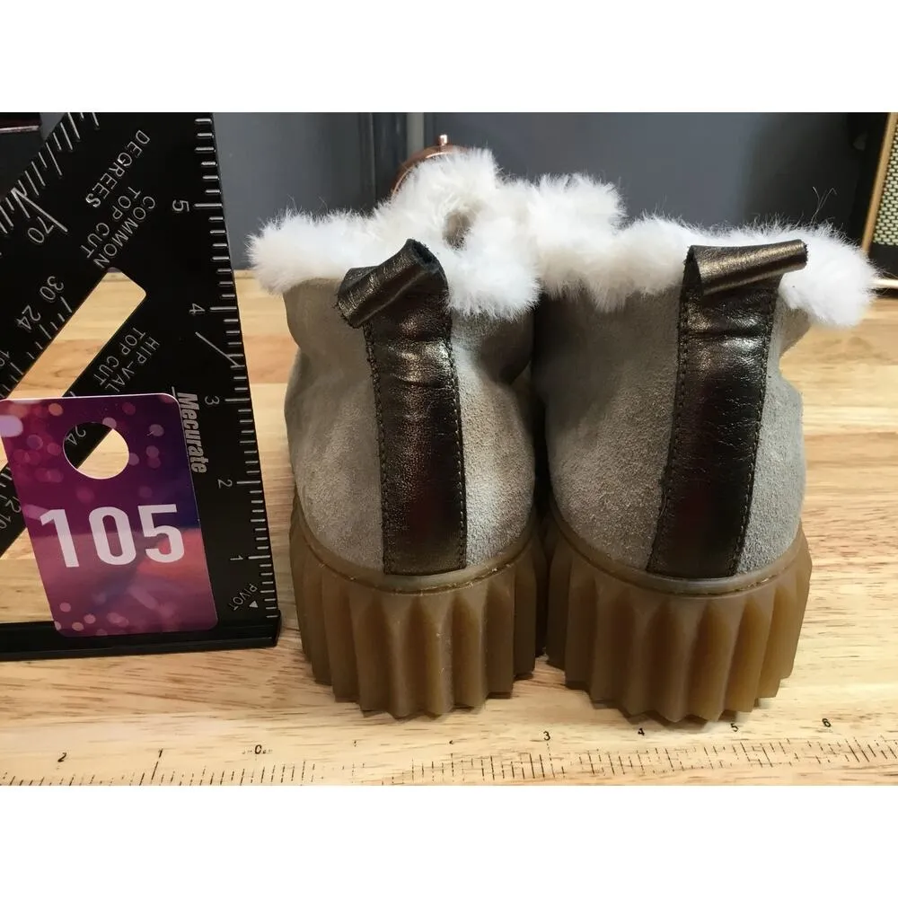 Voile Blanche Penelope Women's 6.5 Gray Lace Up Mid Top Round Toe Chukka Boots - Image 2