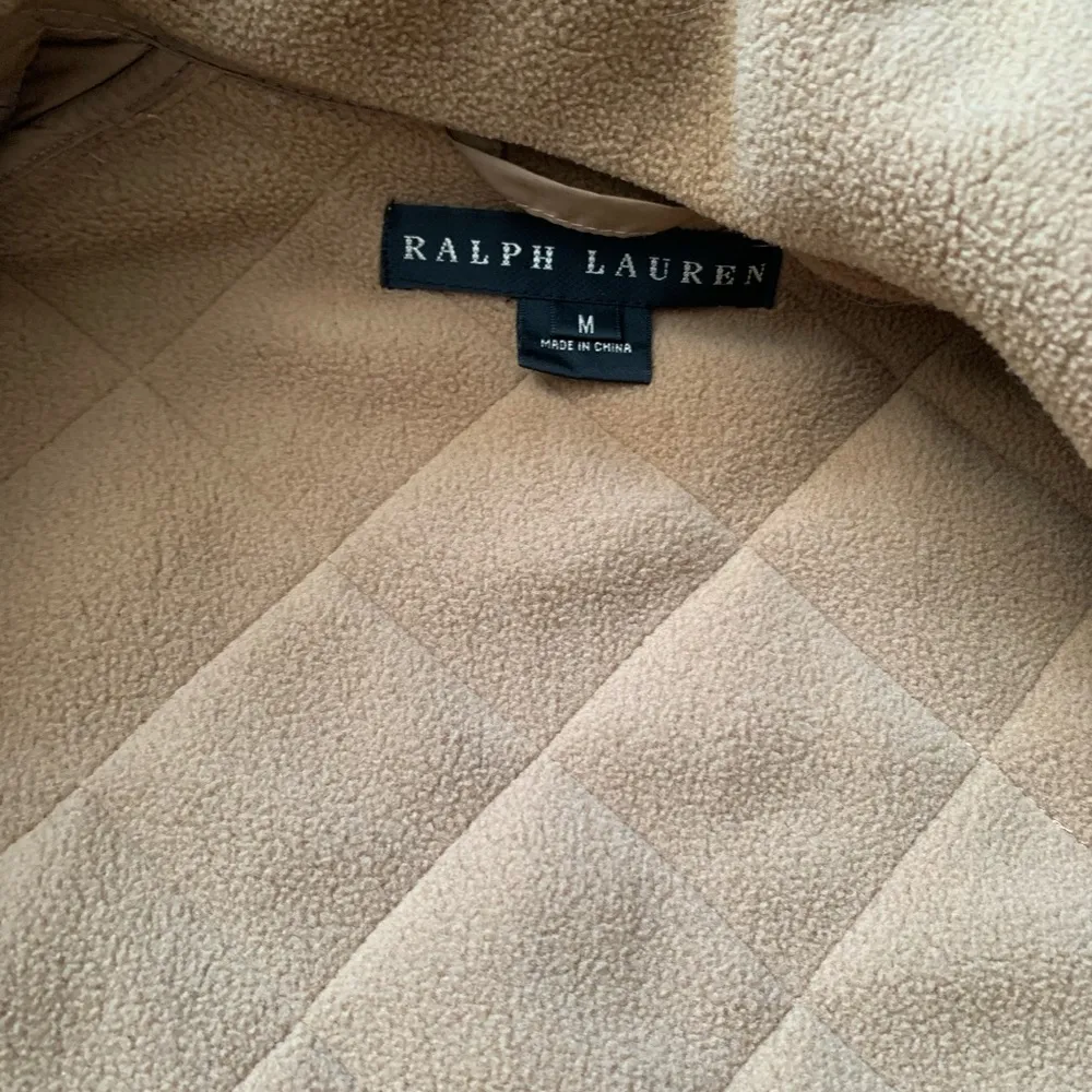 Polo Ralph Lauren quilted jacket medium Tan - Image 8
