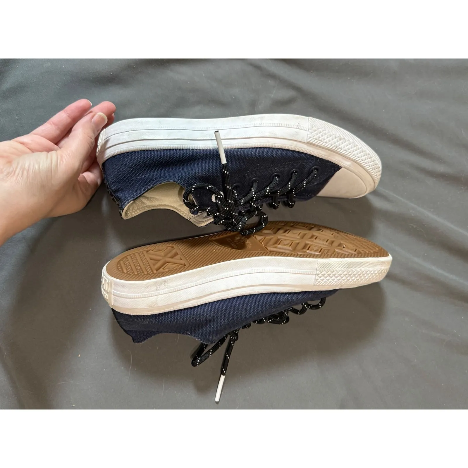 Chuck Taylor Blue Lunarlon Converse
All Stars SZ 5.5 Men 7.5 Women Women Tie - Image 5