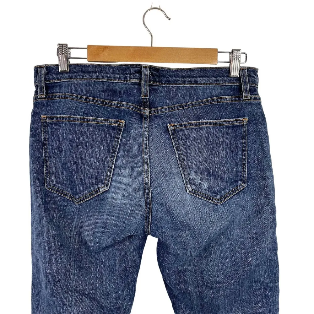 Current Elliott The Cropped Straight Released Hem Ankle Jeans Size 26 - Image 6