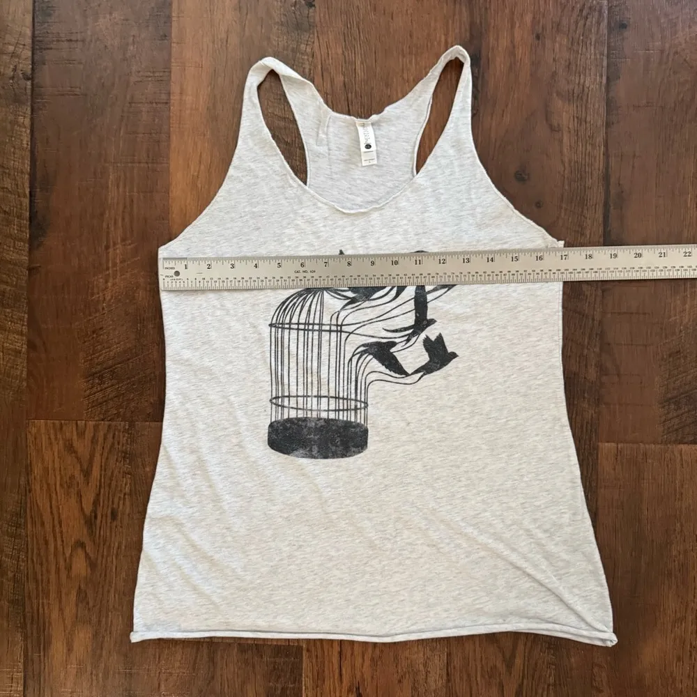 racer back, tissue tee tank top, size L - Image 3