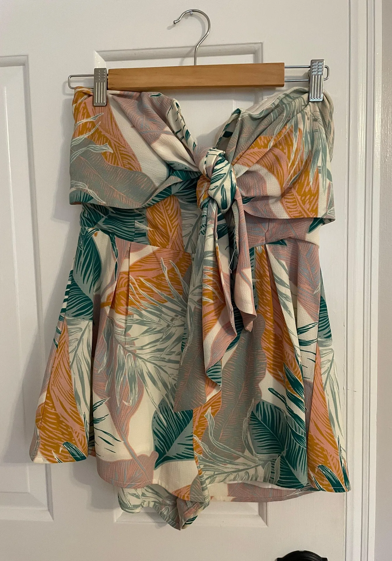 These Three Boutique Boutique Palm Leaf Print Romper - Image 2