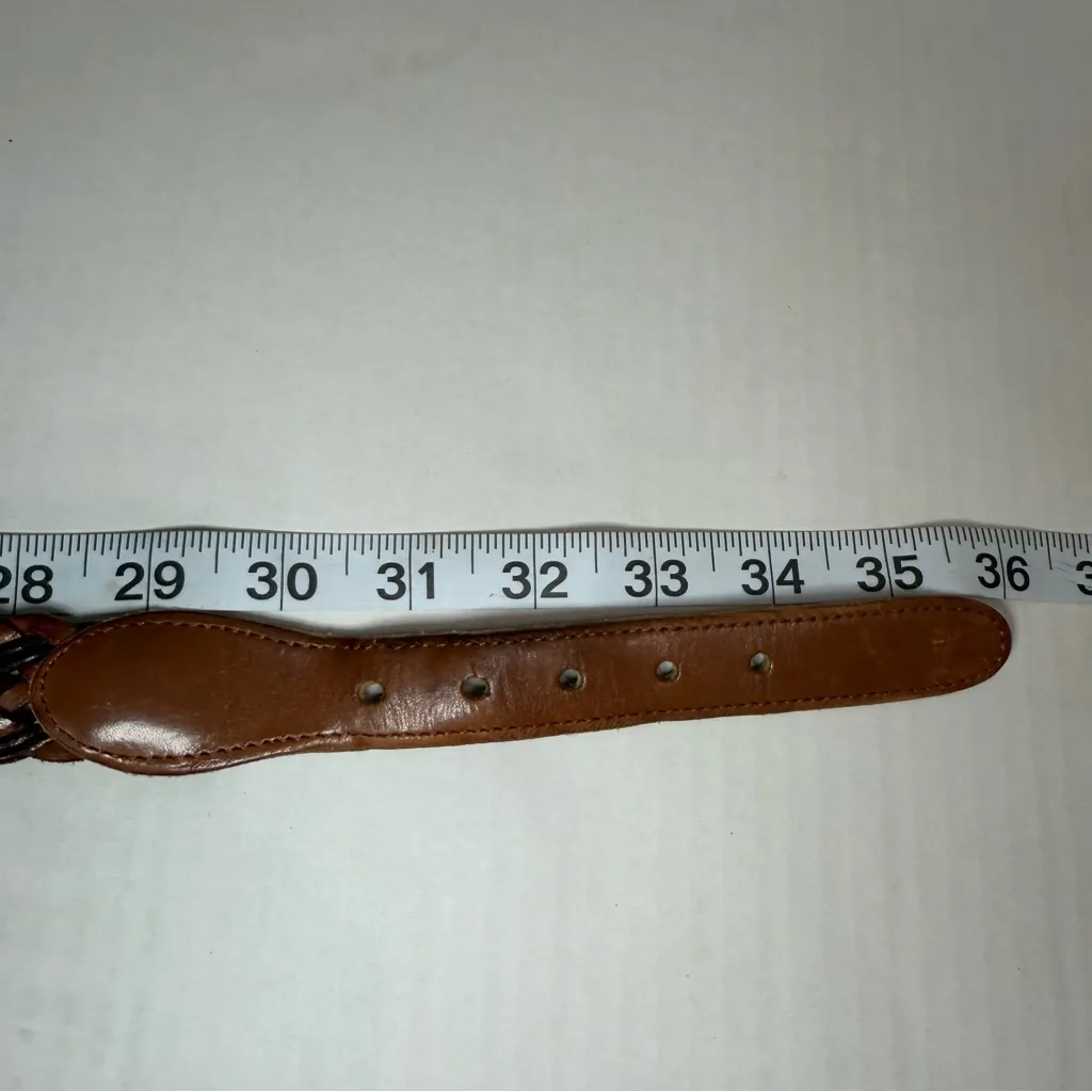 Vintage Coach‎ Basket Weave Belt size 32/80 - Image 5