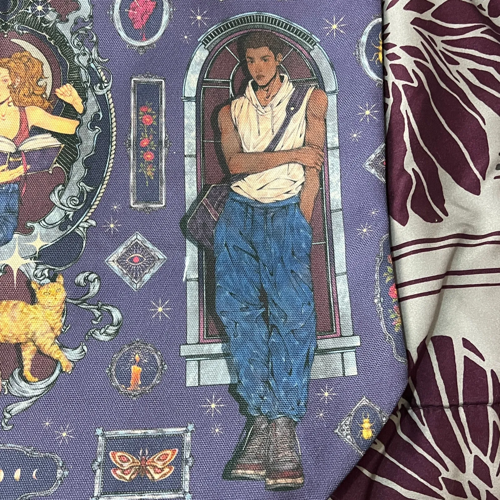 FairyLoot The Glittering Edge Tote Bag – Alyssa Villaire August 2025 Purple - Image 6