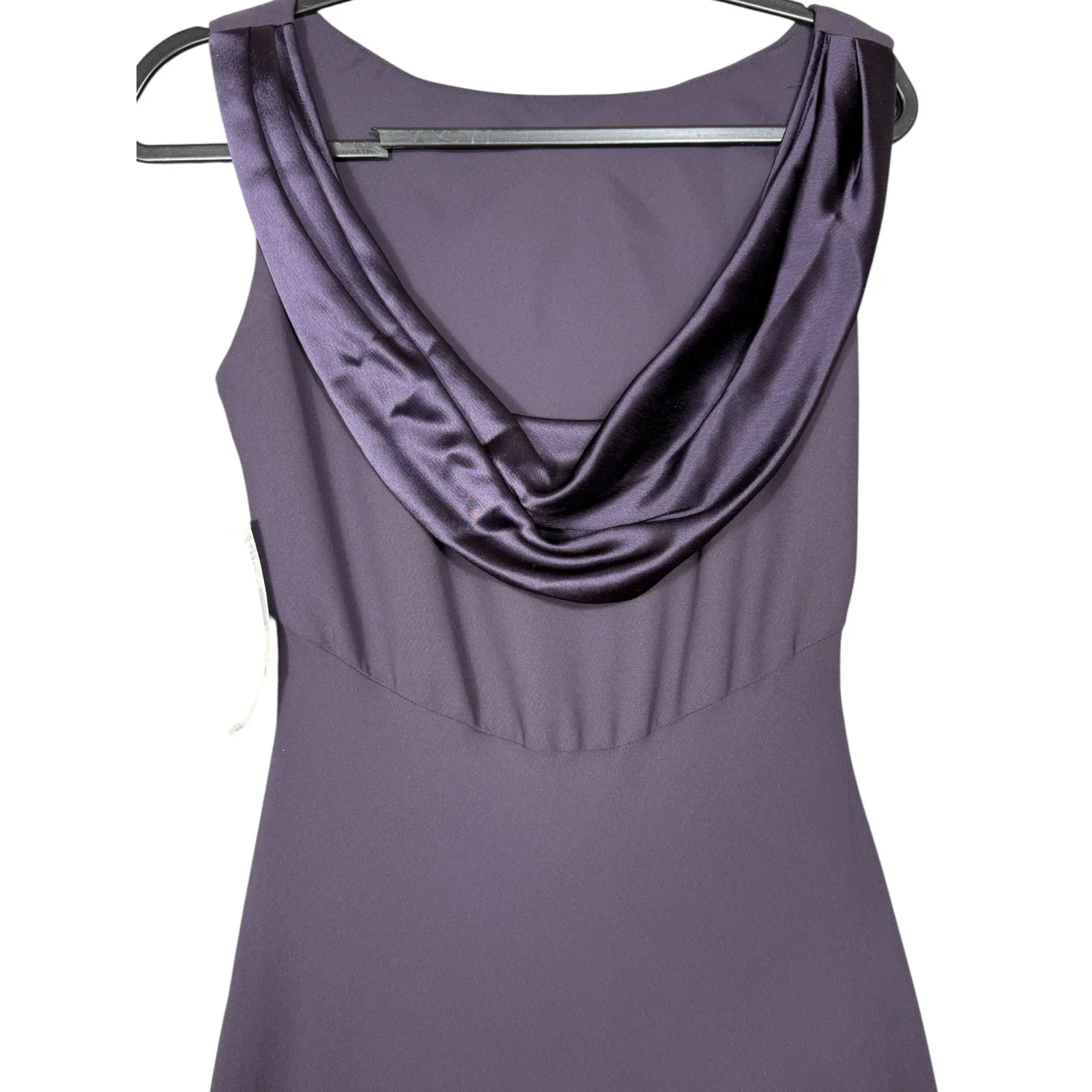 NEW-NWT Jones New York Evening Purple Cowl Back Sleeveless Gown Size 8 - Image 4