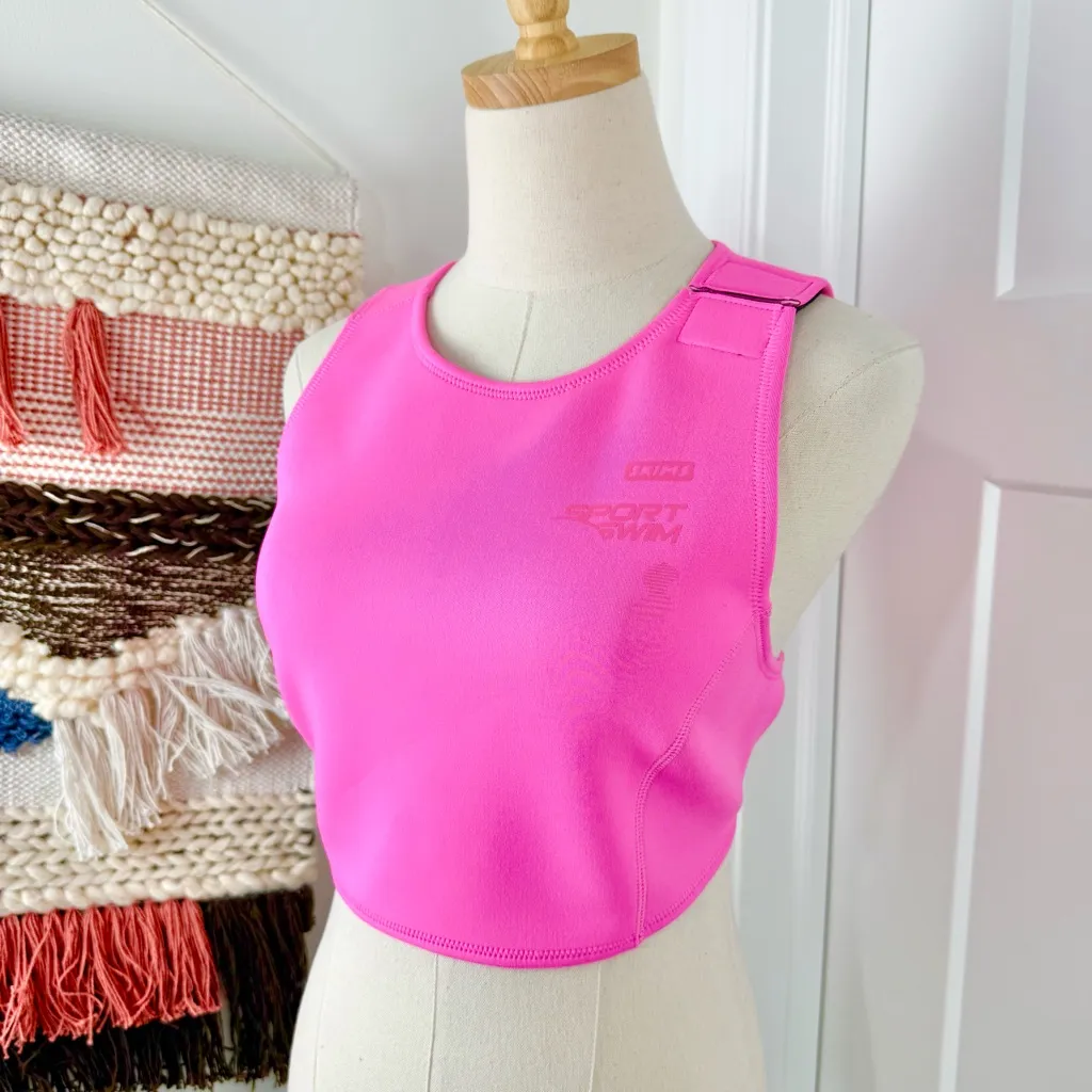 Skims Neoprene Swim Bikini Top Taffy Pink Sz 2X NWT - Image 3