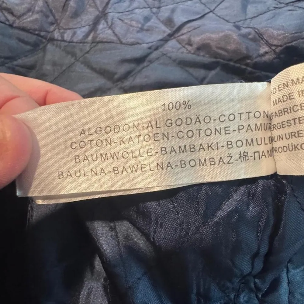 Women's Massimo Dutti Blue Denim Trench Coat - Image 4