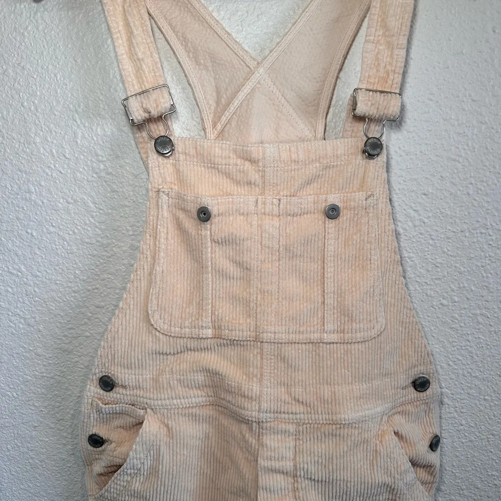 We The Free Beige Corduroy Overalls - Image 2